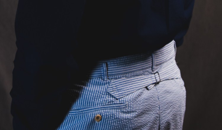 Action Back Seersucker Trousers