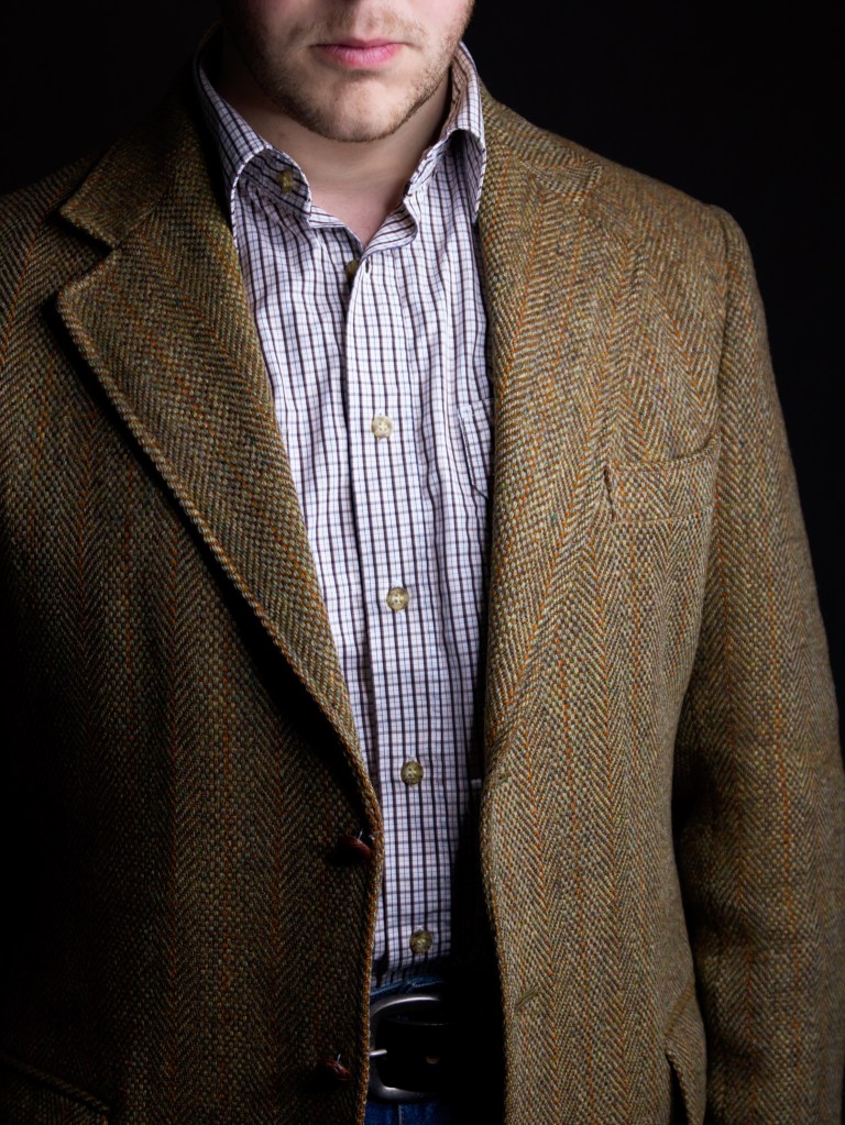 Harris Tweed Jacket Outfit Australia Tattersall Shirt