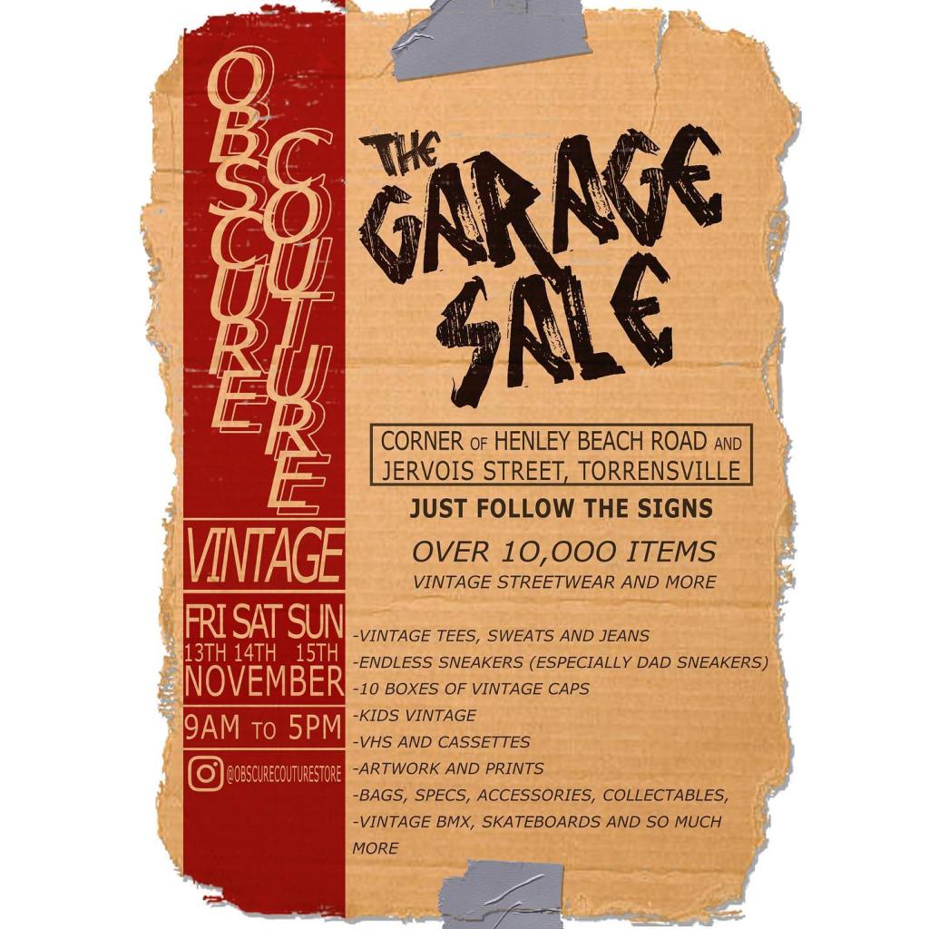 Obscure Couture Garage Sale Event Sneak Peek