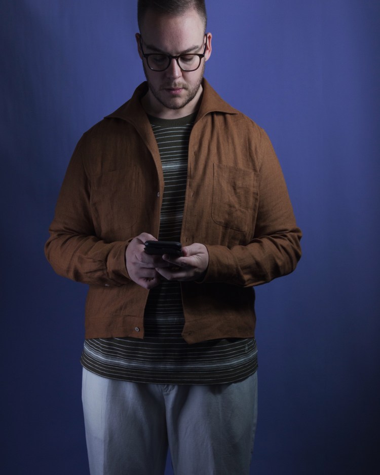 Prologue Hong Kong capri collar overshirt