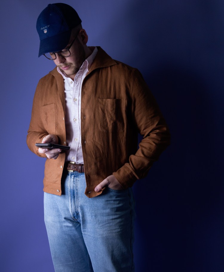 Prologue Hong Kong capri collar overshirt and vintage Levi 505s