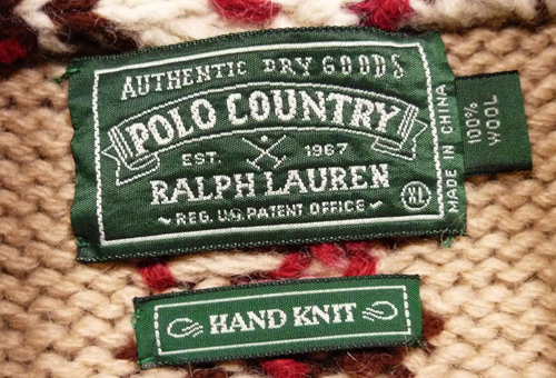 Polo Country Ralph Lauren tag - Ralph Lauren Brand Guide