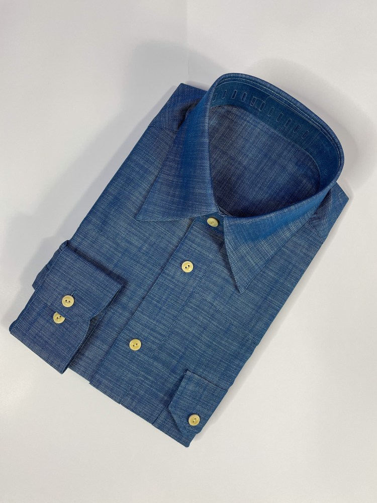 Designing a made to measure denim sawtooth western shirt - Beg Your Pardon