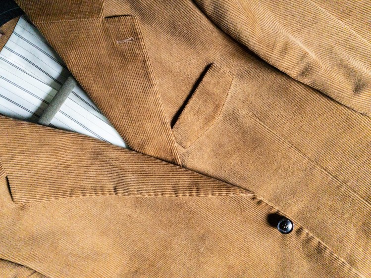Designing a vintage style unconstructed corduroy suit