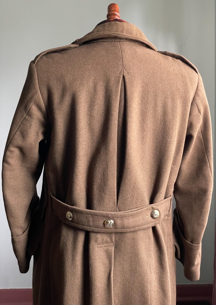 vintage 1950s Australian Army officer overcoat greatcoat